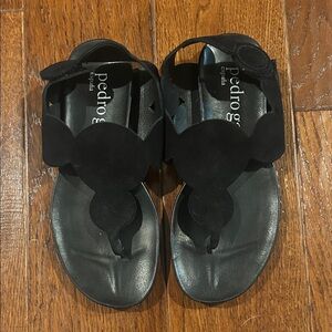 Pedro Garcia Black Suede Sandals